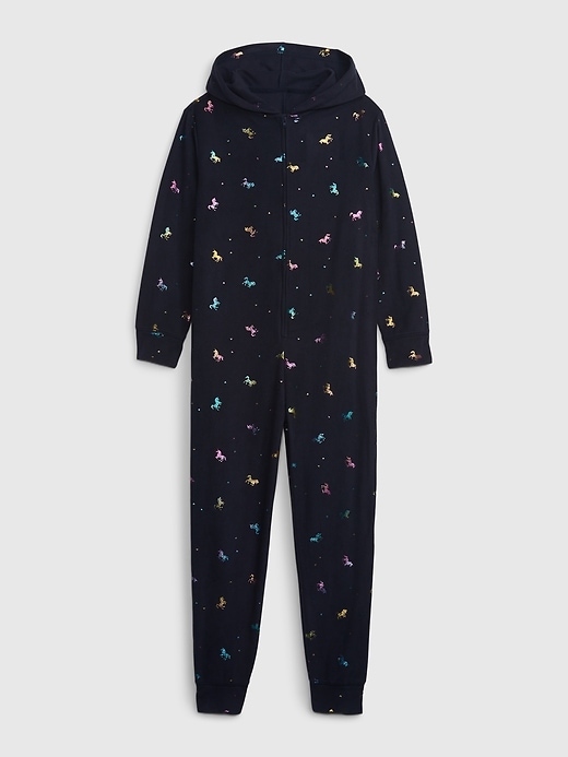 Image number 1 showing, Kids Recycled Unicorn PJ One-Piece