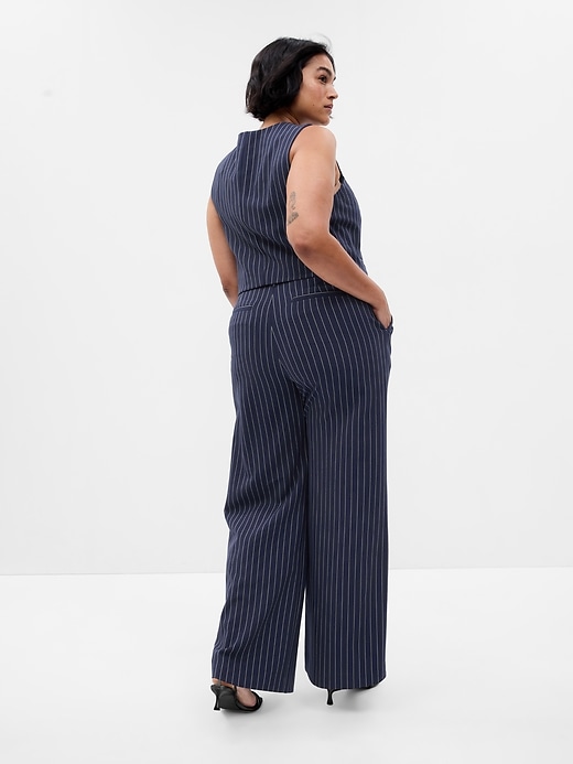 Image number 5 showing, High Rise Pleated Wide-Leg Trousers
