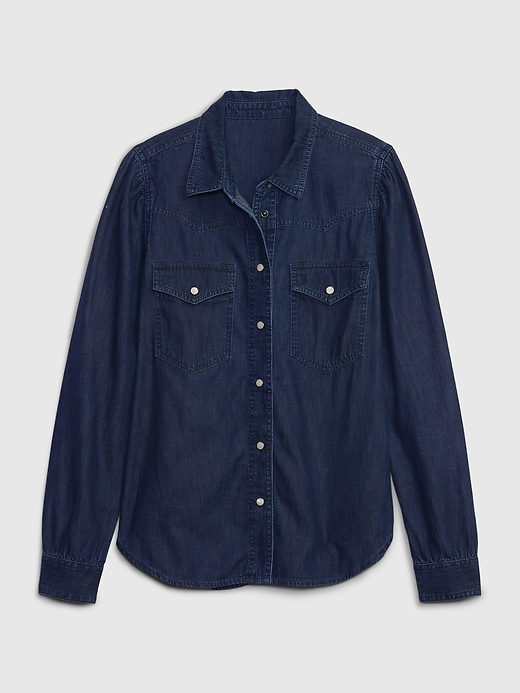 Image number 4 showing, Denim Western Shirt