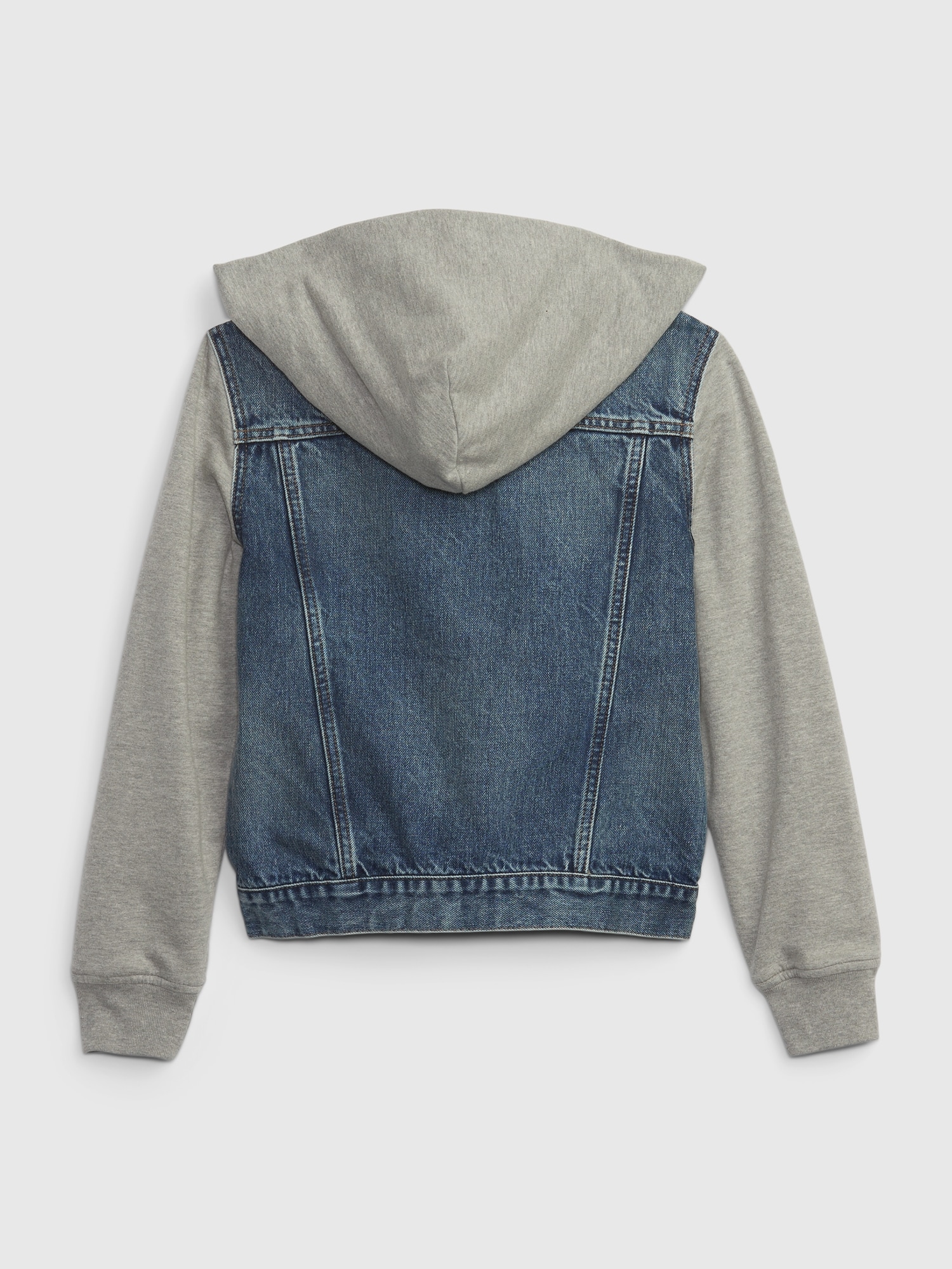  Fishing Hooded Denim Jacket for Kids - Landscape Jean