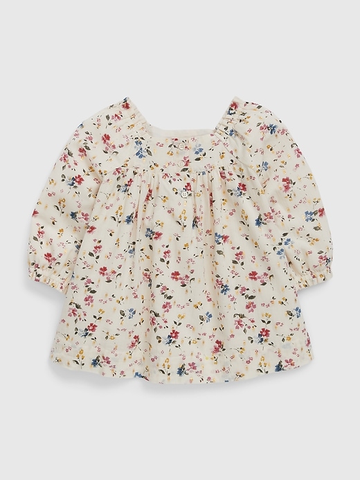 Baby Metallic Floral Dress | Gap