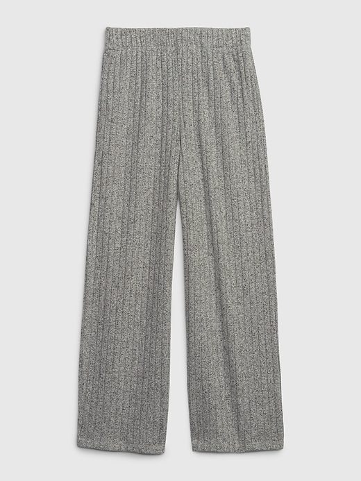 Image number 1 showing, Kids Softspun Wide-Leg Rib Pants