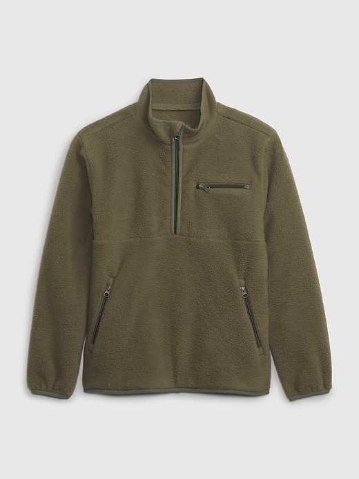 Image number 4 showing, Kids Cozy Half-Zip Pullover