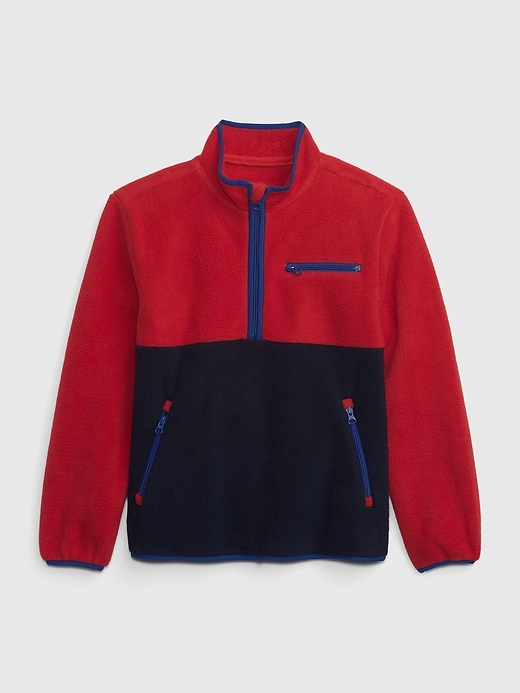 Image number 1 showing, Kids Cozy Half-Zip Pullover