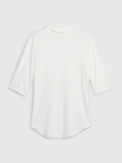 Image number 6 showing, Mini Rib Mockneck T-Shirt