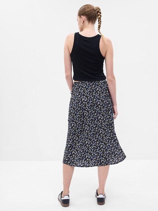 Image number 2 showing, Floral Midi Wrap Skirt