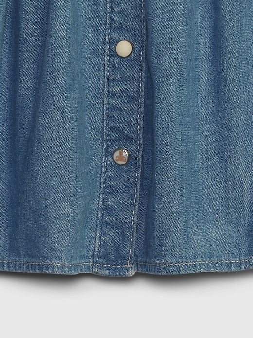 Image number 3 showing, Baby Organic Cotton Western Denim Dress