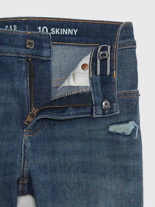 Image number 3 showing, Kids Rip & Repair Skinny Jeans with Washwell
