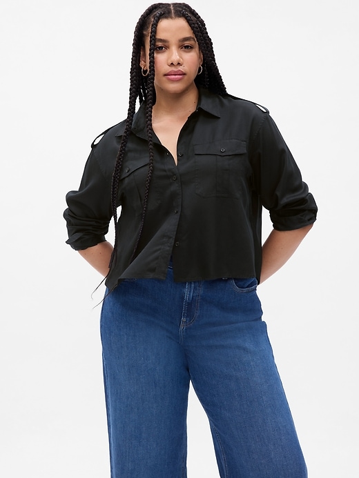 Image number 4 showing, Cropped Utility Shirt