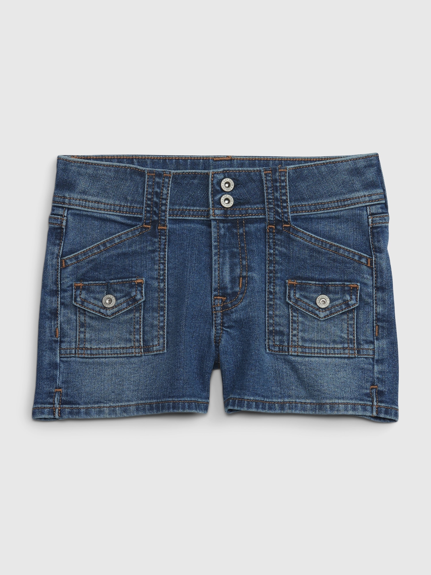 Kids Low Rise Y2K Shortie Shorts with Washwell | Gap