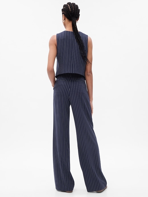 Image number 2 showing, High Rise Pleated Wide-Leg Trousers
