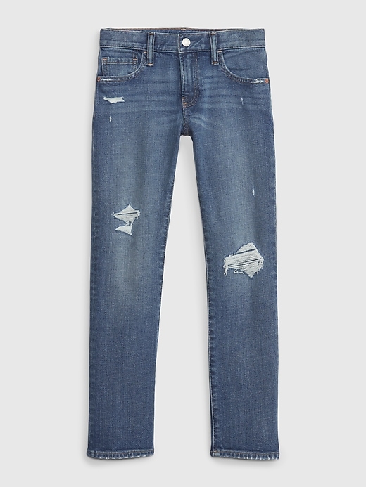 Image number 1 showing, Kids Rip & Repair Slim Jeans with Washwell