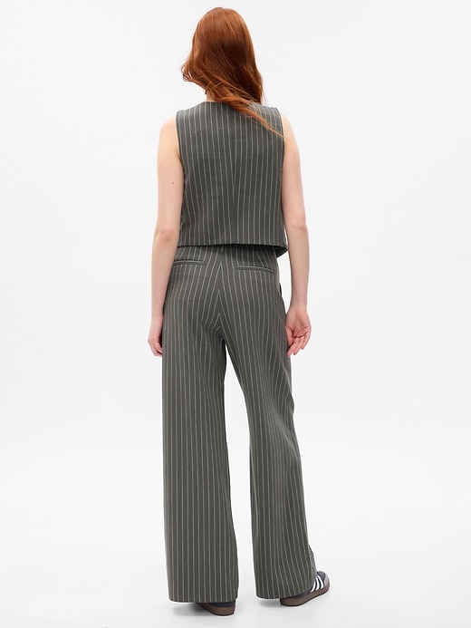 Image number 2 showing, High Rise Pleated Wide-Leg Trousers