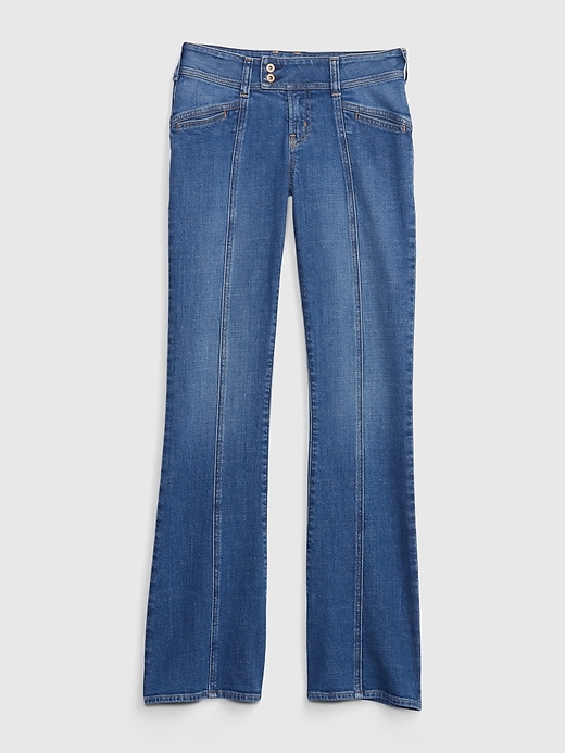 Image number 4 showing, Low Rise Y2K Flare Jeans