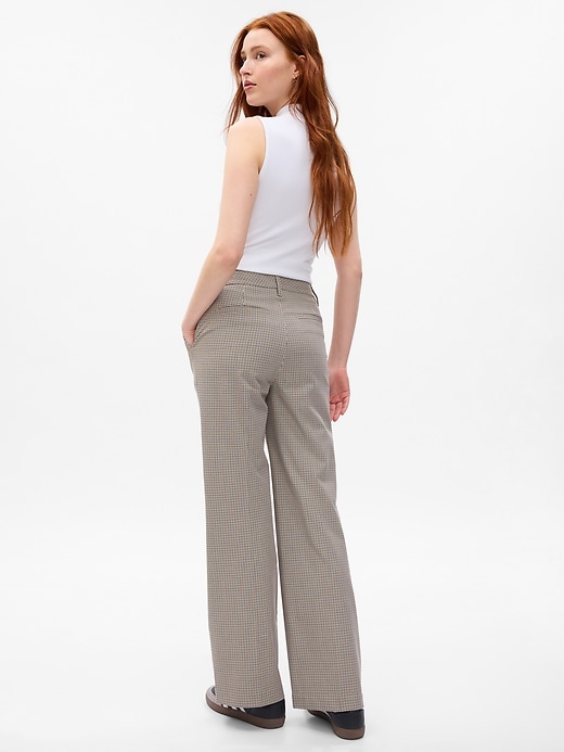 Image number 2 showing, High Rise Flare Khakis