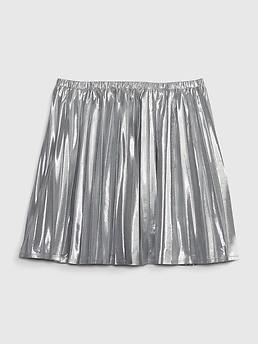 Toddler silver outlet metallic skirt