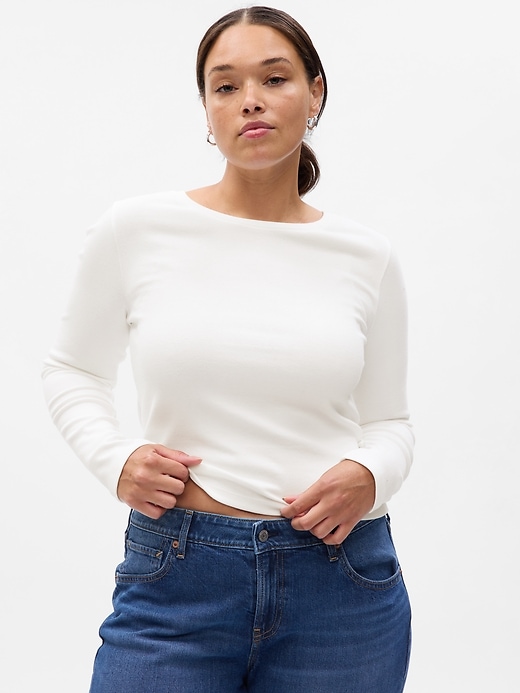 Image number 4 showing, Modern Cropped T-Shirt