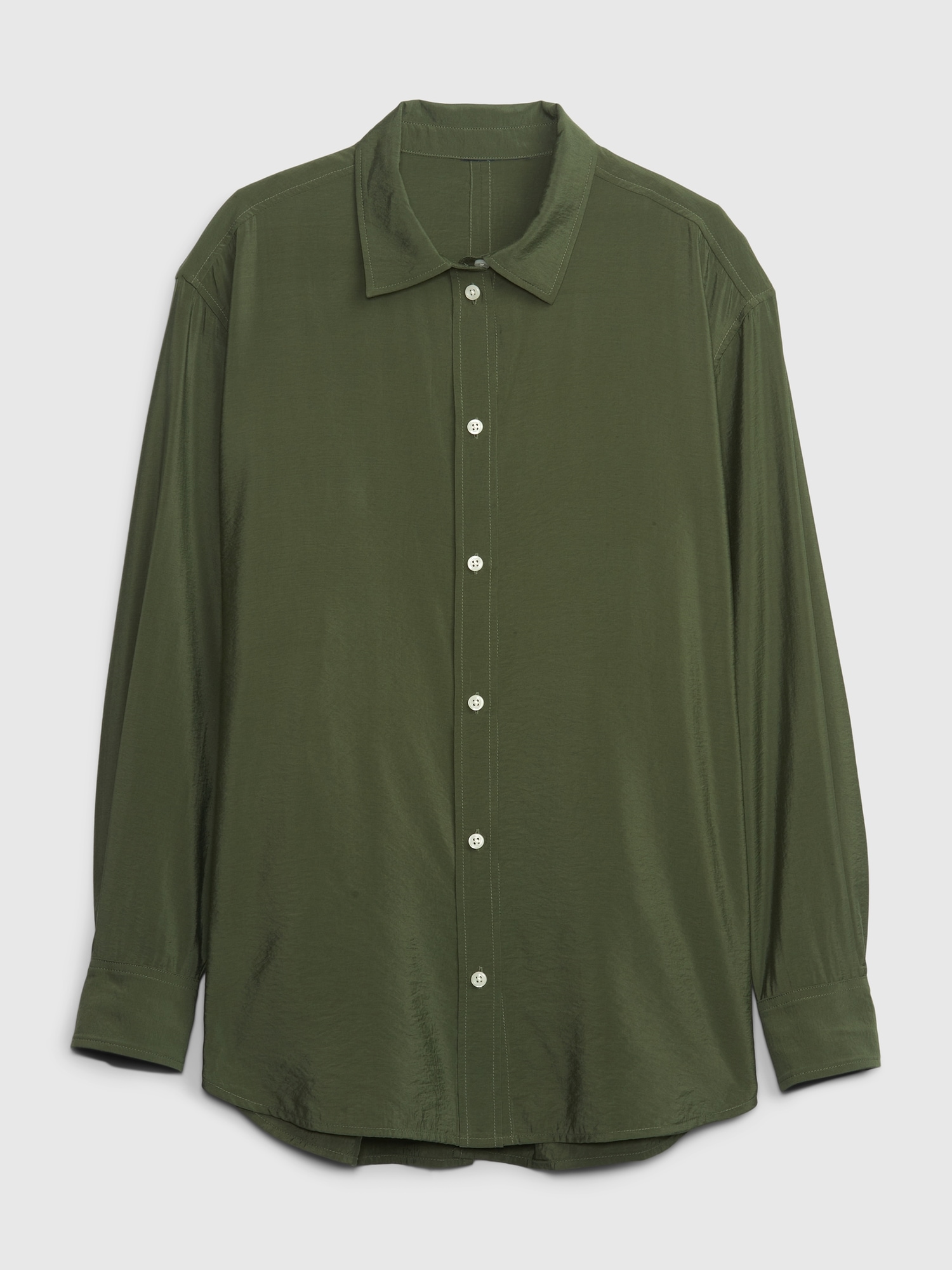 Cinch-Back Big Shirt | Gap