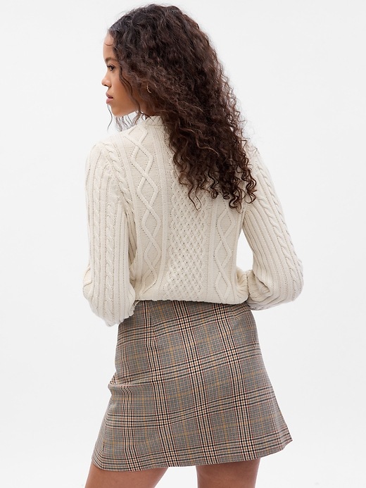 Image number 2 showing, Button-Front Mini Skirt