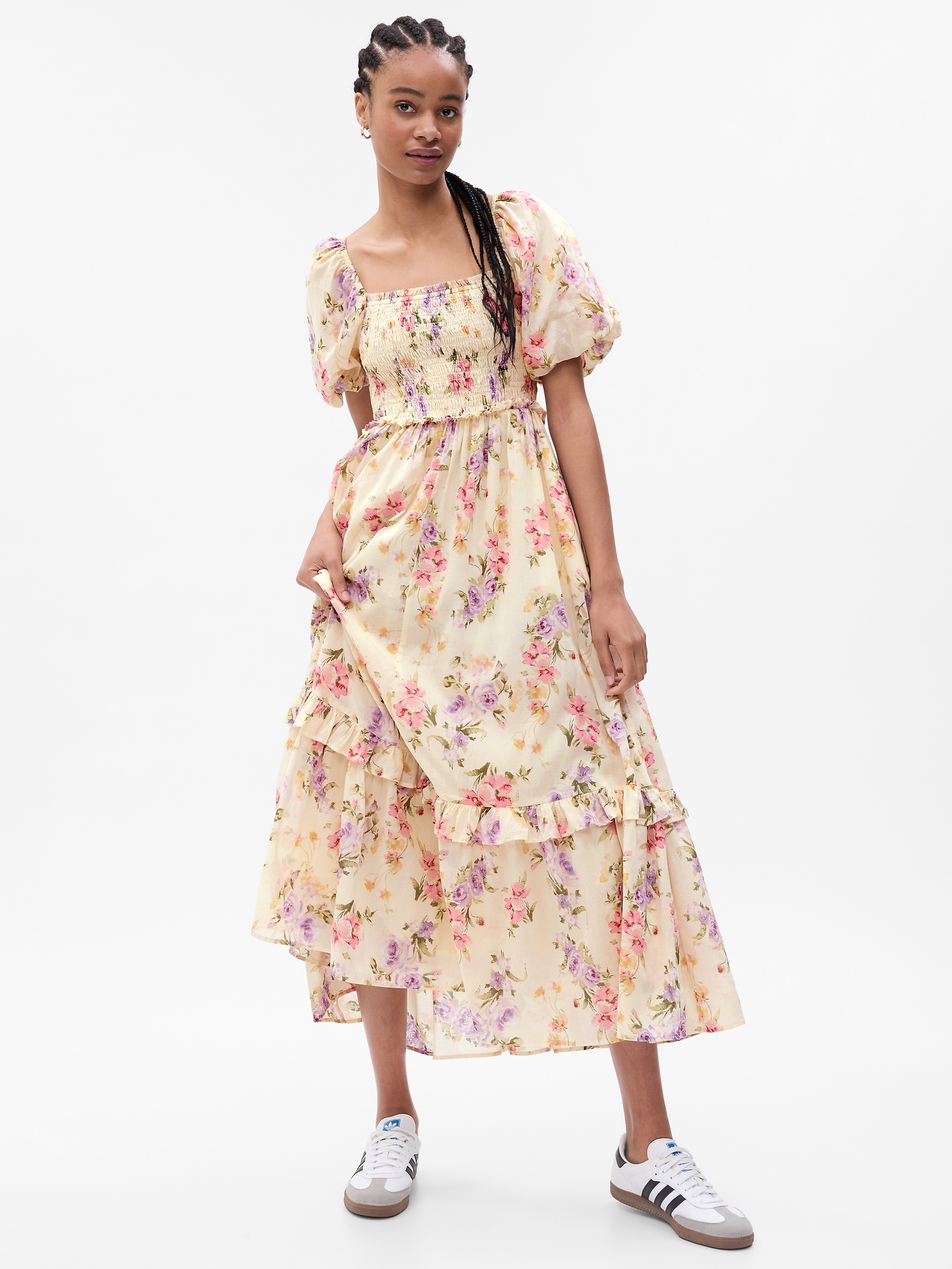 Gap × LoveShackFancy Floral Puff Sleeve Maxi Dress | Gap