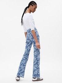 Gap × LoveShackFancy High Rise Floral '70s Flare Jeans