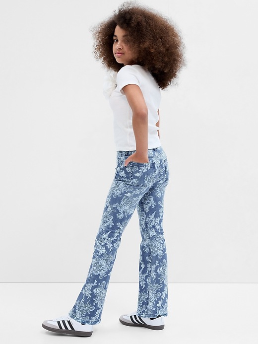 Gap × LoveShackFancy Kids High Rise Floral ‘70s Flare Jeans | Gap