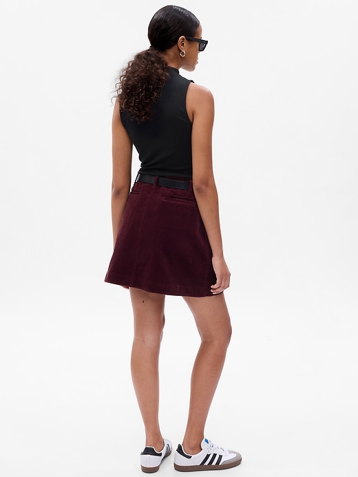 Image number 2 showing, Corduroy Mini Skirt