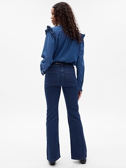 Low-waist flared '70s jeans - Women