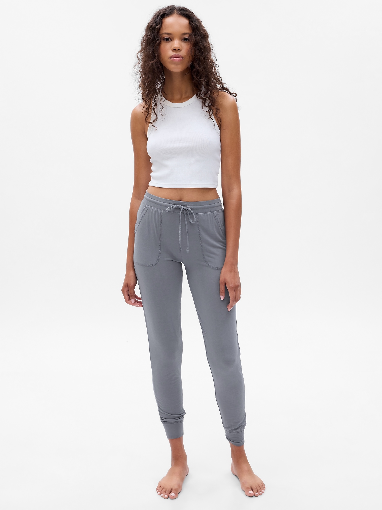 Dressy Joggers for Work, Blushing Petite