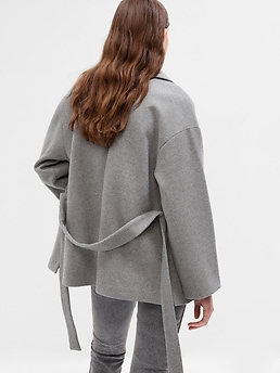 Gray wool coat