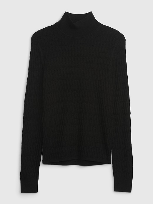 Image number 6 showing, Pointelle Turtleneck Sweater