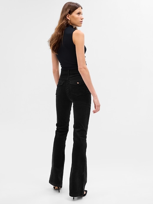 Image number 2 showing, High Rise Corduroy '70s Flare Pants