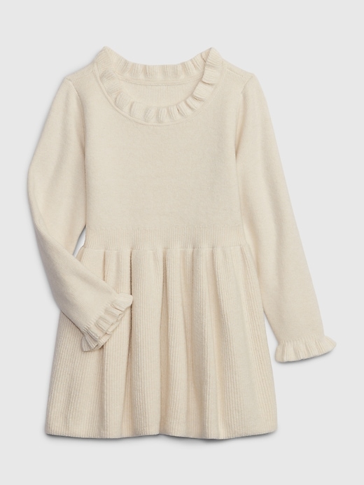 Image number 1 showing, Toddler CashSoft Ruffle Sweater Dress