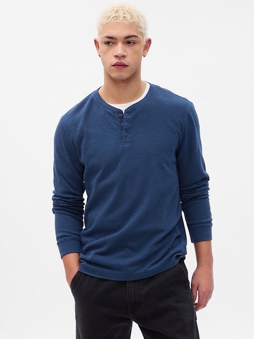 View large product image 1 of 1. Henley T-Shirt