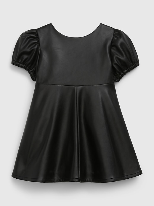 Image number 1 showing, Baby Vegan Leather Dress