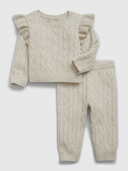 Baby CashSoft Cable-Knit Sweater Outfit Set | Gap