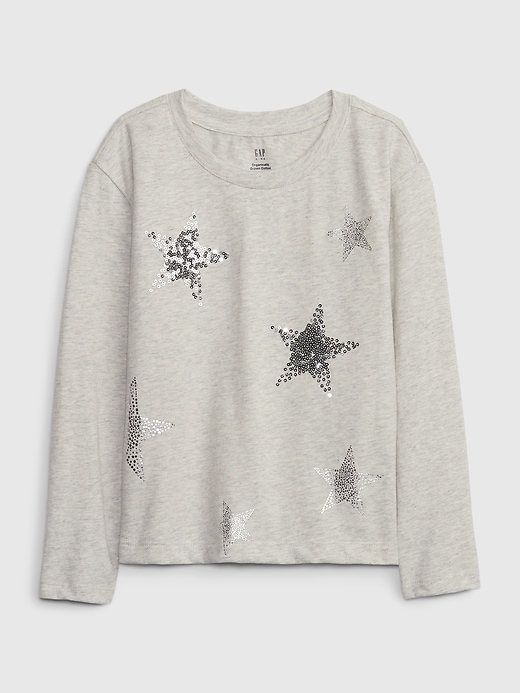 Image number 3 showing, Kids Organic Cotton Sequin Star T-Shirt