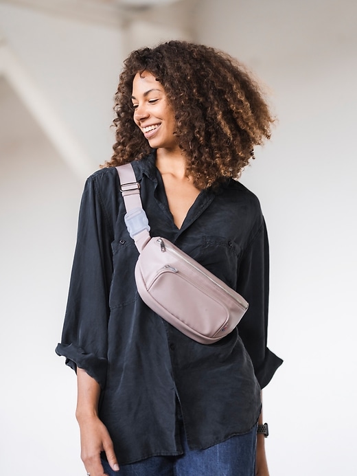 Blush Kibou Vegan Leather Diaper Bag