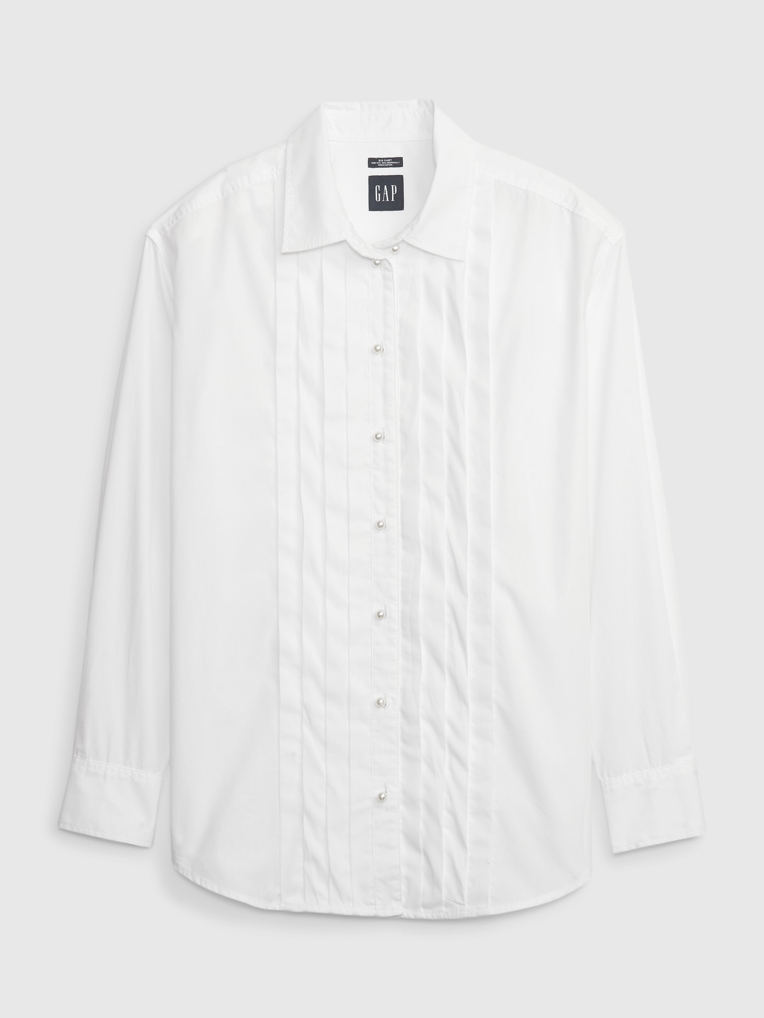 Organic Cotton Pearl Big Shirt | Gap