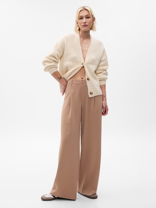 High-Waisted Pull-On Pixie Wide-Leg Pants | Old Navy