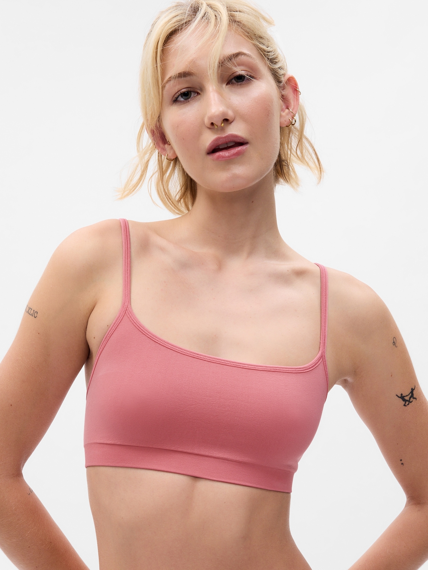 Women's Everyday Strappy Scoop Bralette 3-pack made with Organic Cotton