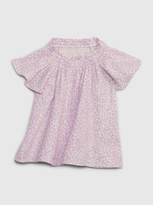 Image number 1 showing, Toddler Floral Flutter Sleeve Top