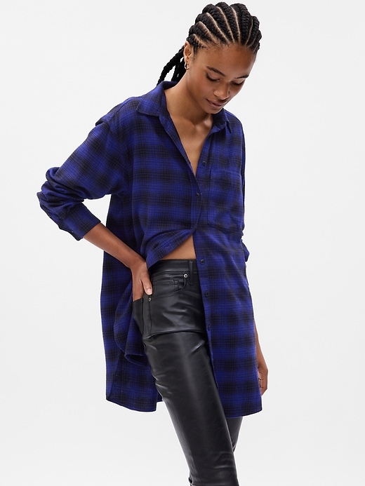 Image number 1 showing, Plaid Weekend Tunic Shirt
