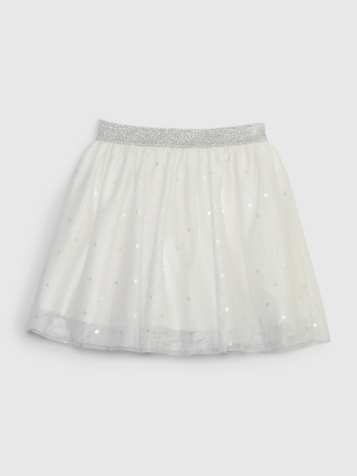 Image number 1 showing, Toddler Metallic Dot Tulle Skirt