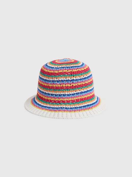 View large product image 1 of 1. Kids Stripe Bucket Hat