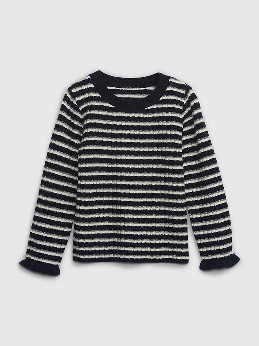 Image number 4 showing, Toddler CashSoft Metallic Stripe Sweater