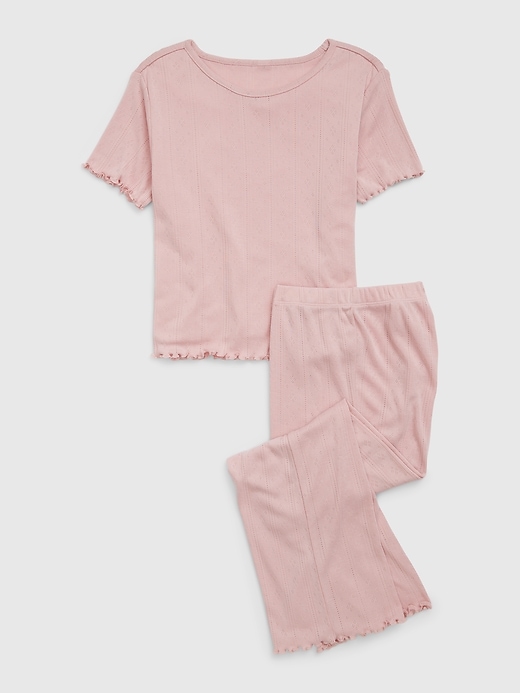 Image number 1 showing, Kids Recycled Pointelle PJ Set