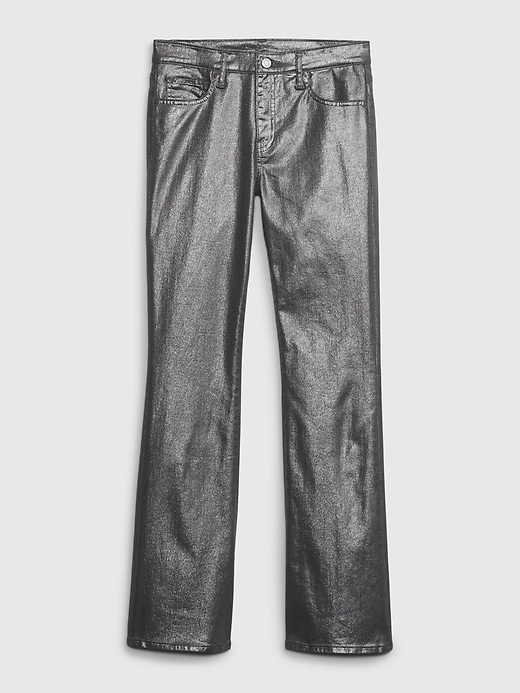 Image number 6 showing, Mid Rise Metallic Baby Boot Jeans