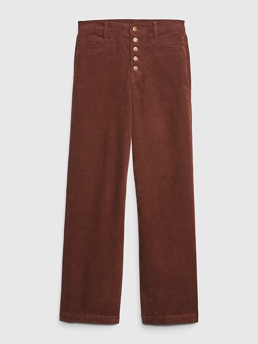 Image number 6 showing, High Rise Corduroy Stride Wide-Leg Pants