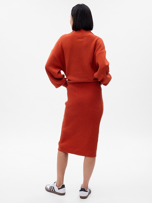 Image number 2 showing, CashSoft Rib Midi Sweater Skirt